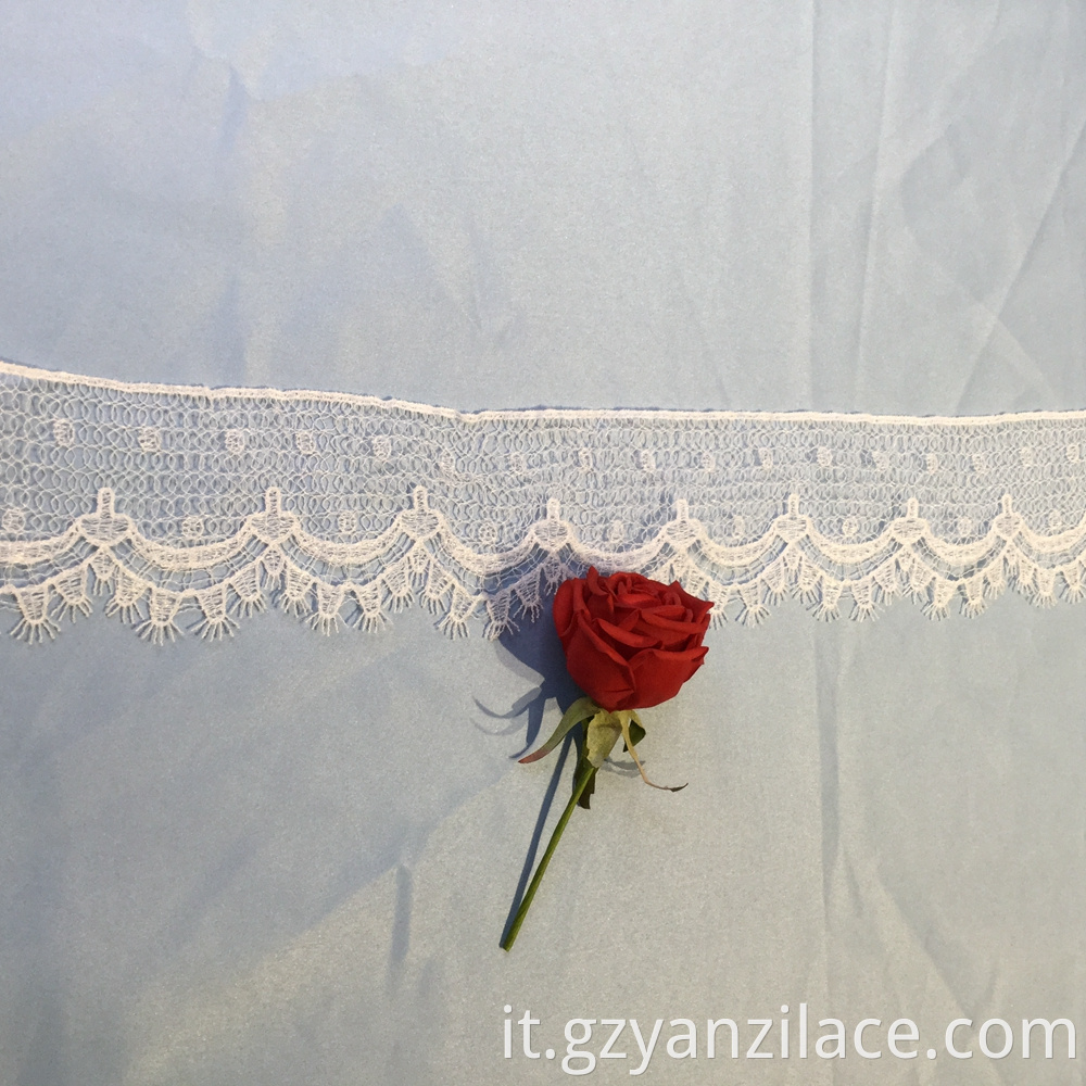 White Ribbon Bulk Lace Trim by Yard